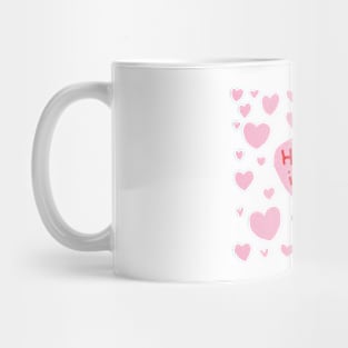 pink heart Mug